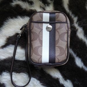 Coach Signature Camera case/wristlet